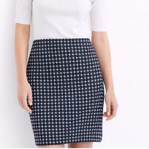 Adrianna Papell Pencil Skirt Navy & White Size 6